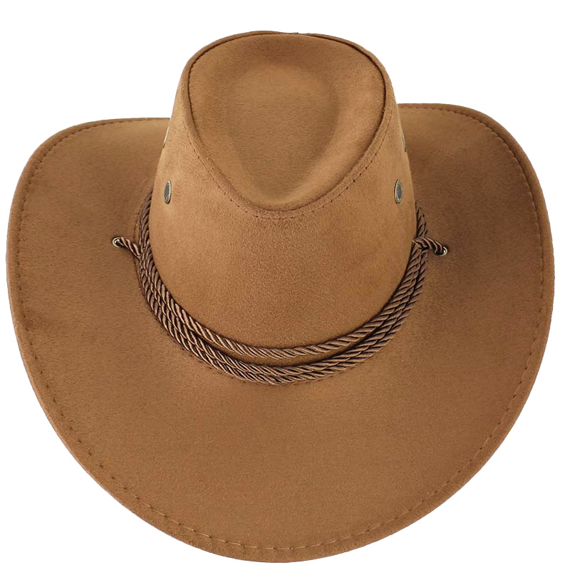Kovbojský klobúk hnedý nízky