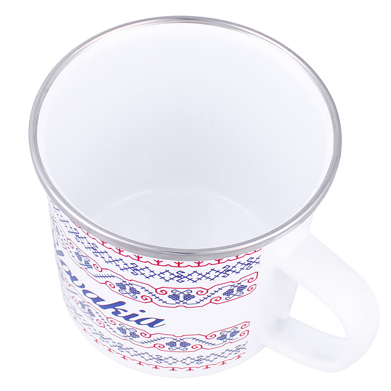 Smaltovaný hrnček Slovenský motív 300ml