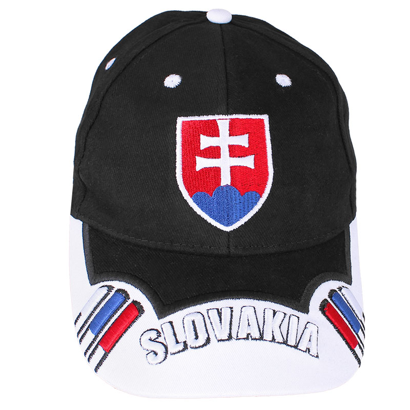 Šiltovka Slovensko 3D čierna