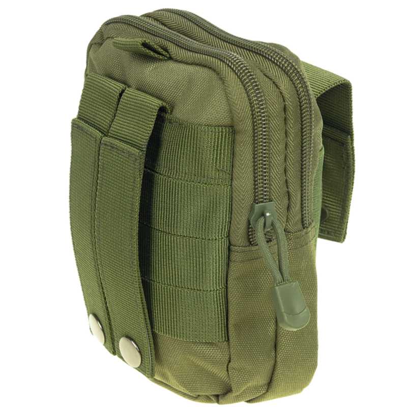 Taktická taška na opasok zelená army 18cm