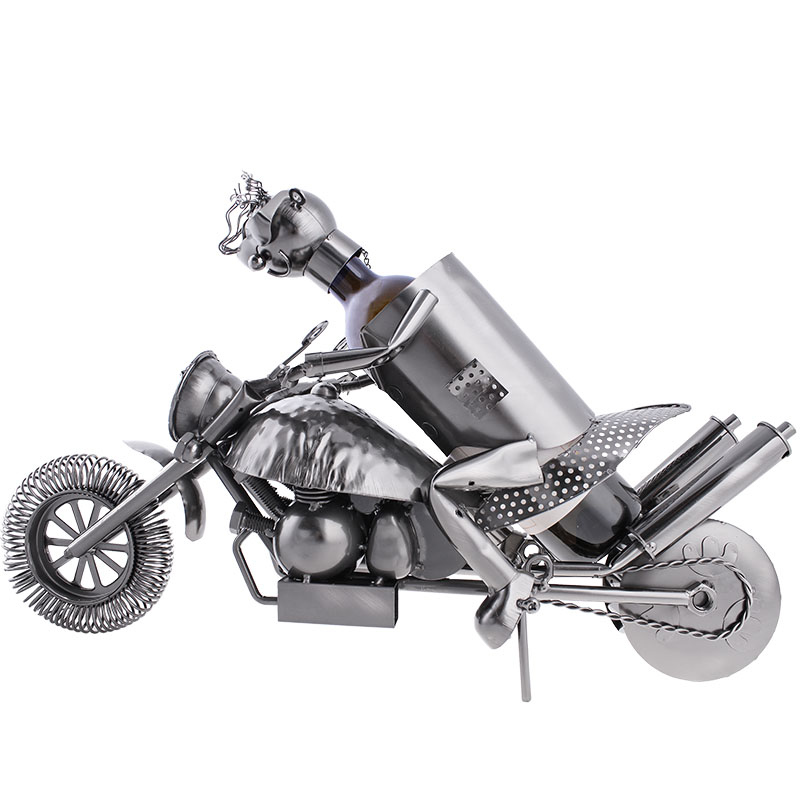 Stojan na víno Kovový model motorky 56cm