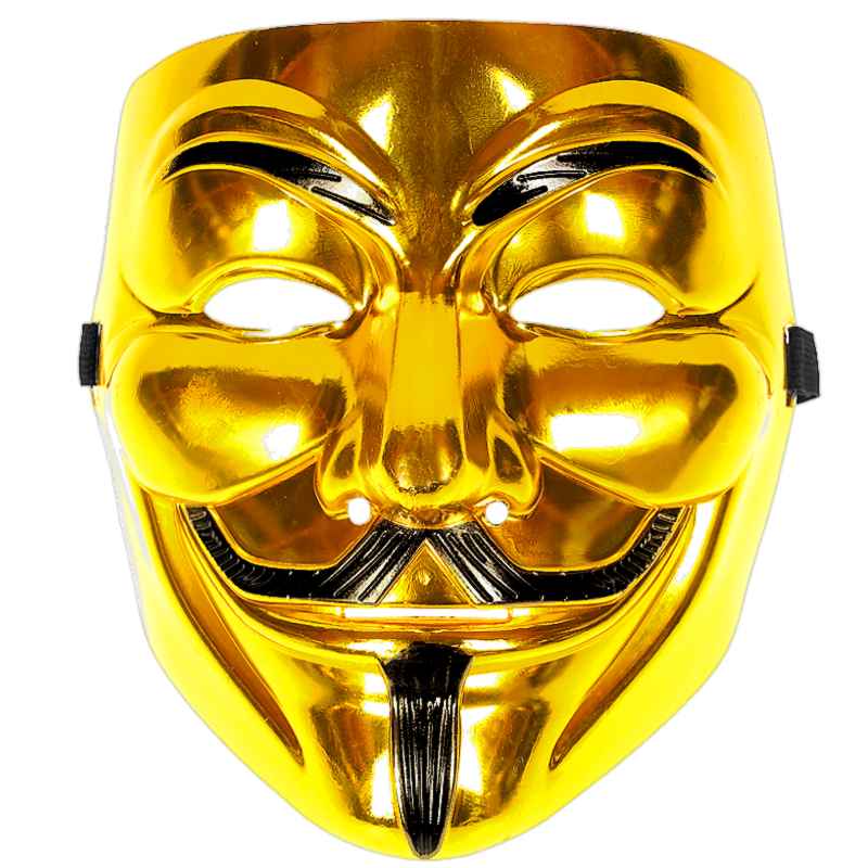 Anonymous maska Vendeta zlatá