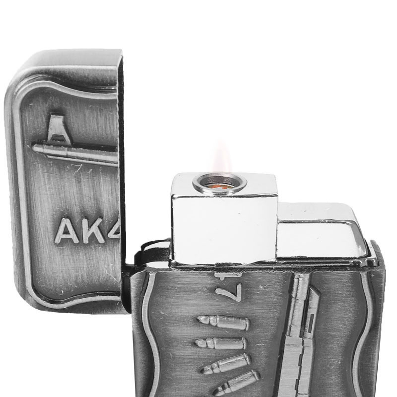 Zapaľovač AK47 strieborná patina