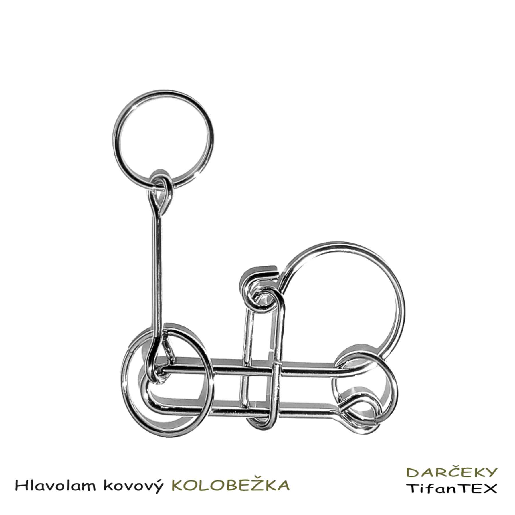 Hlavolam kovový Kolobežka Hlavolam kovový Kolobežka