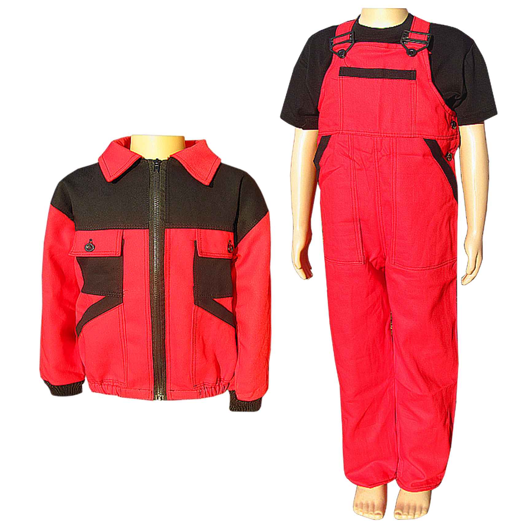 Súprava detská NIKA červenočierna 146 – 164, pracovné odevy Tifantex